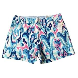 Crown & Ivy Classic Caroline Shorts Floral Print Blue Pink Lot of 2 Size New